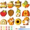 36 Pcs Fall Wood Crafts Cutouts for Kids & Adults(multicolored)